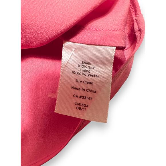 Talbots Silk Sheer Camisole in Vibrant Pink Size Small Petite - Picture 7 of 7